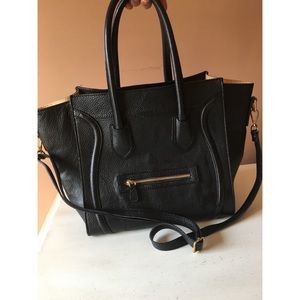 BLACK LEATHER PURSE